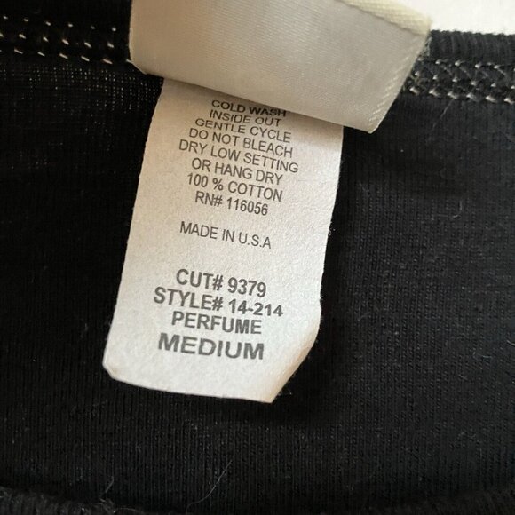 Y2K Jess & Jane Shirt Perfume Bottle Rhinestone Bejeweled AOP ¾ Sleeve T-shirt - Picture 5 of 5